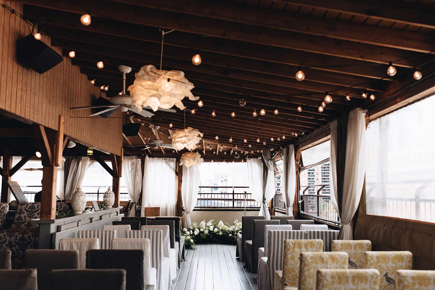 Toronto Wedding Venue Rooftop Terrace Ceremony The Fifth Events